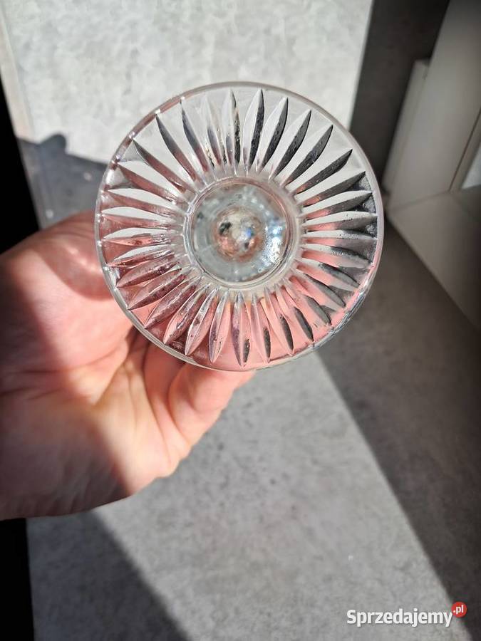 kryształowy wazon z prlu stan wys 18 śr podstawy Sandomierz sprzedam