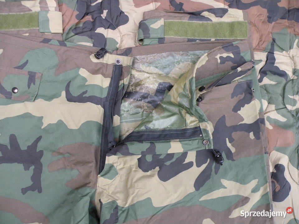 Spodnie przeciwdeszczowe improved woodland LARGE Wrocław sprzedam