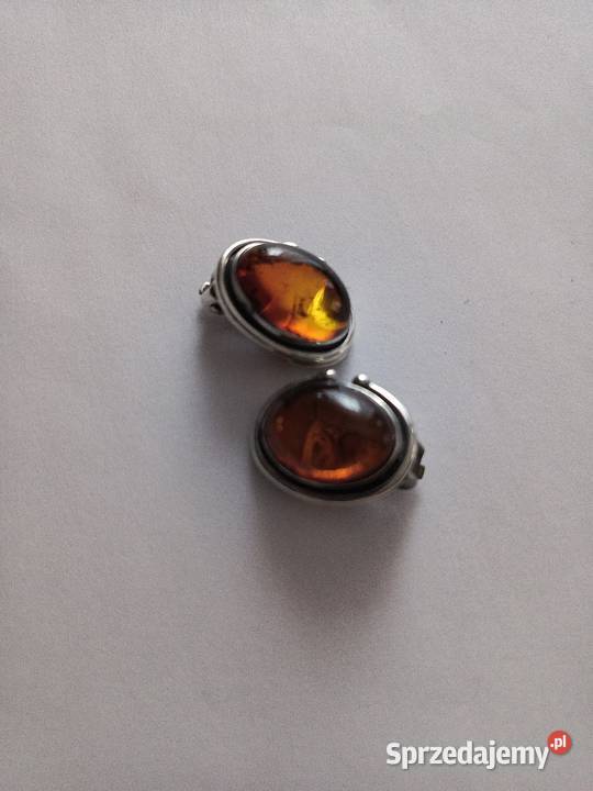 Klipsy Bursztyn Srebro Białystok