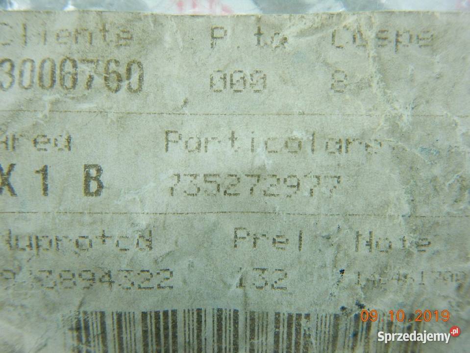 ZAŚLEPKA ZDERZAKA PRZÓD FIAT PUNTO 9903 ASO osobowe sprzedam