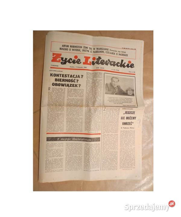 Życie Literackie 1985 44 1754 czasopismo vintage Kielce sprzedam