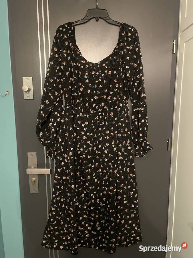 Sukienka modny wzór kwiaty floral maxi hit blog sprzedam