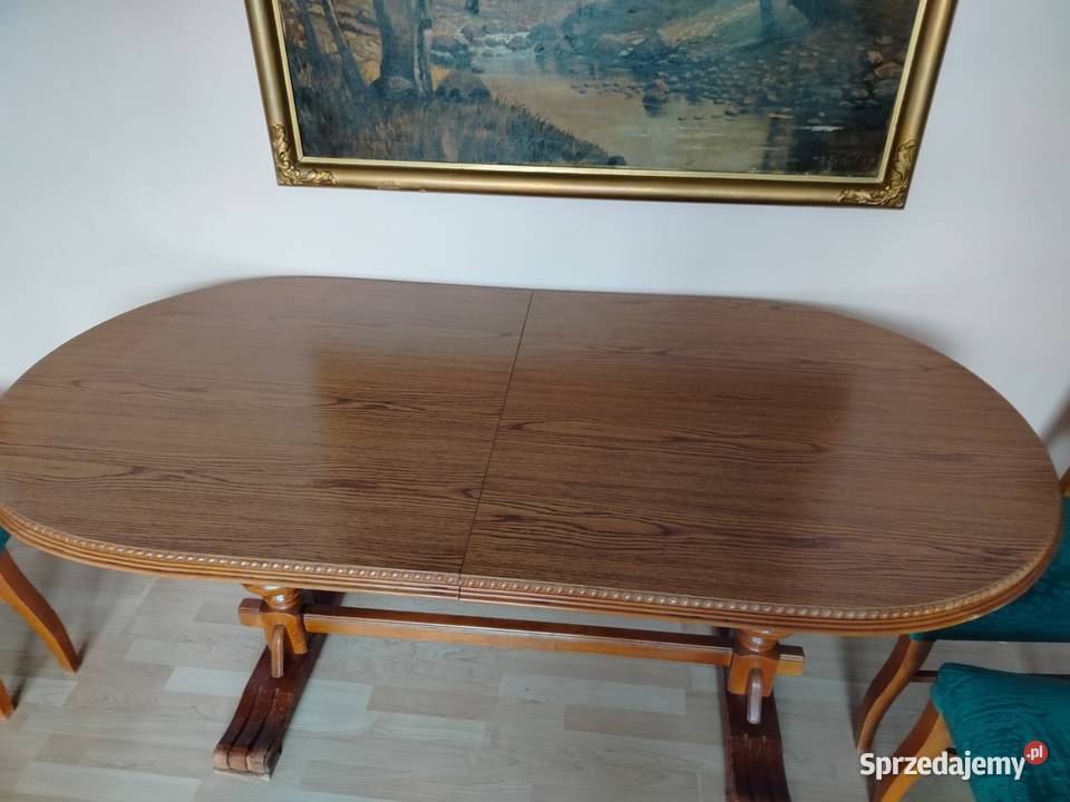 stół z krzesłami 6 drewniany drewno Kraków sprzedam