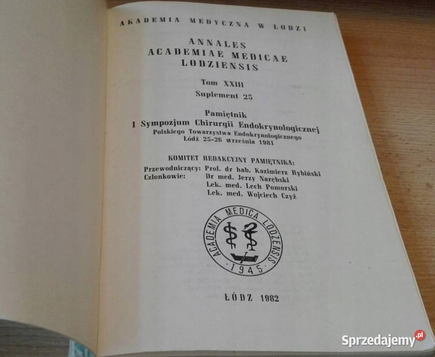 Pamiętnik I Sympozjum Chirurgii