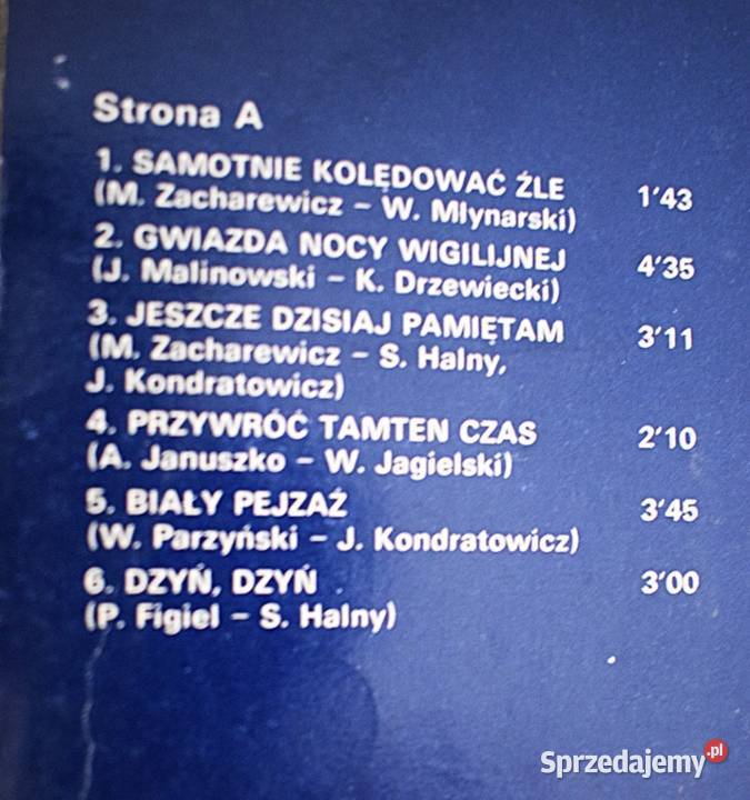 Irena Jarocka Wigilijne Życzenia Stan Chełmno sprzedam