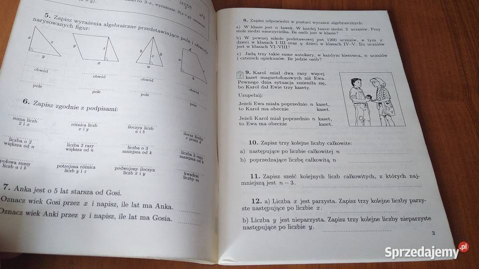 Matematyka 6 równania i funkcje zeszyt ćwiczeń z Gdańsk
