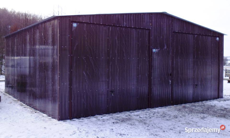 Garaż blaszny 6x6 Kolor