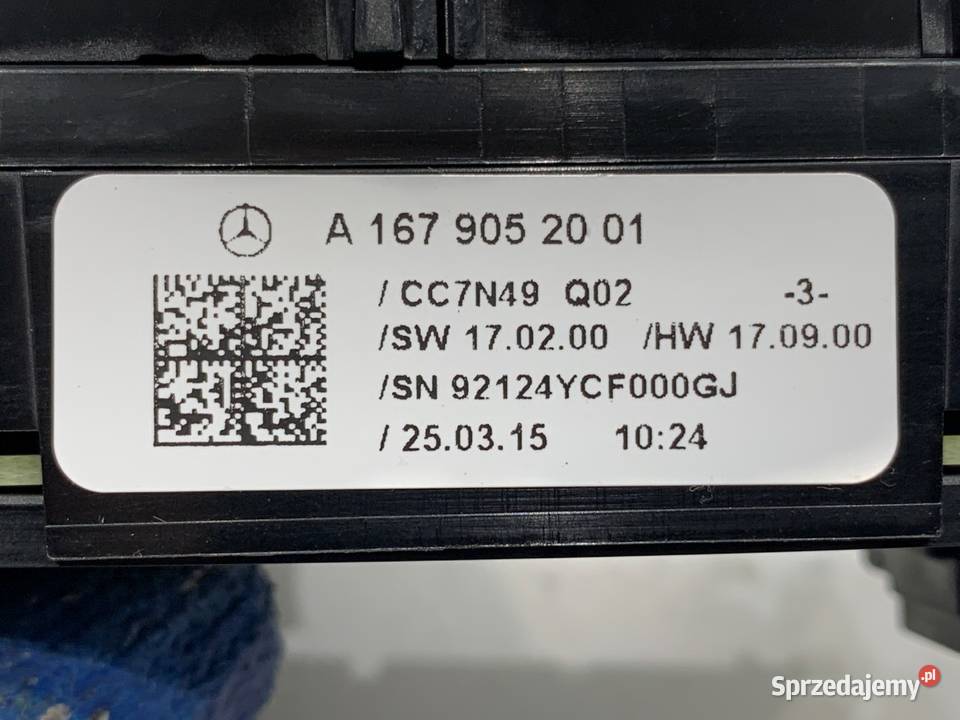 PRZEŁĄCZNIK FOTELA LEWY MERCEDES GLE A1679052001 podkarpackie