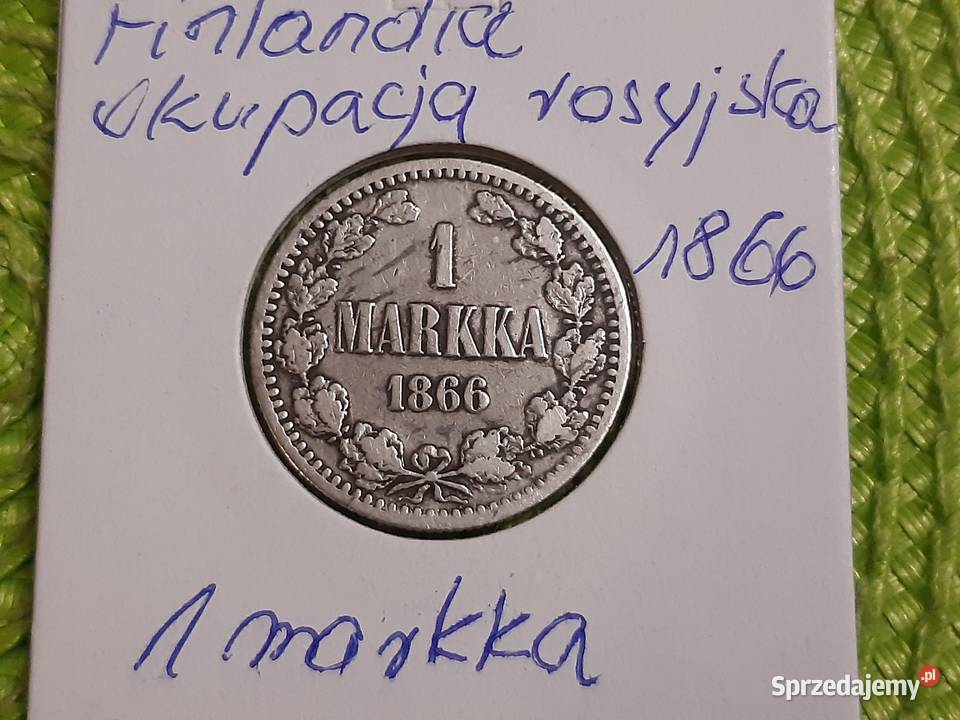 moneta srebrna Finlandii okres okupacji Łomża