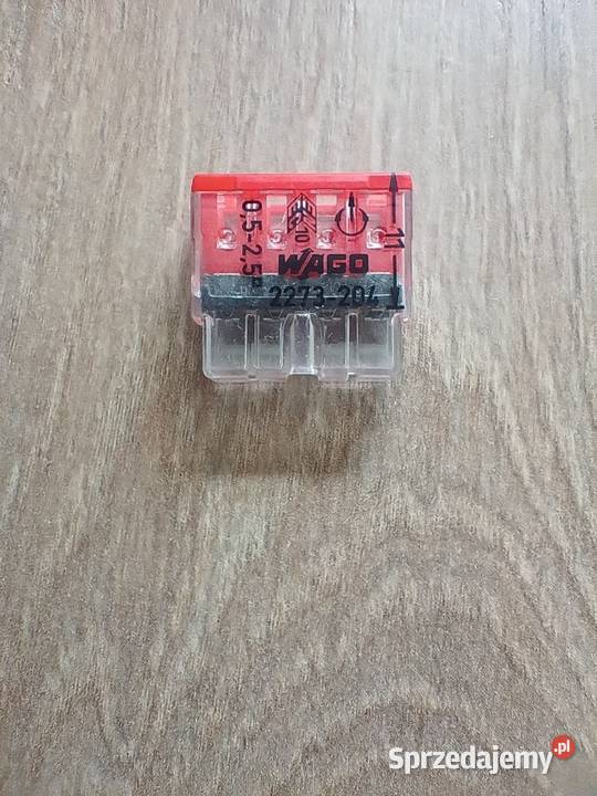 Wago 4 szybkozłączka instalacyjna na drut 4 żyły Szybkozłączki Tczew