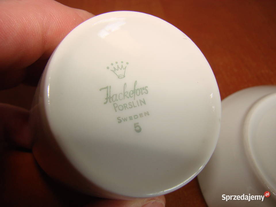 Hackefors Porslin filiżanka spodeczek pomorskie Pruszcz Gdański