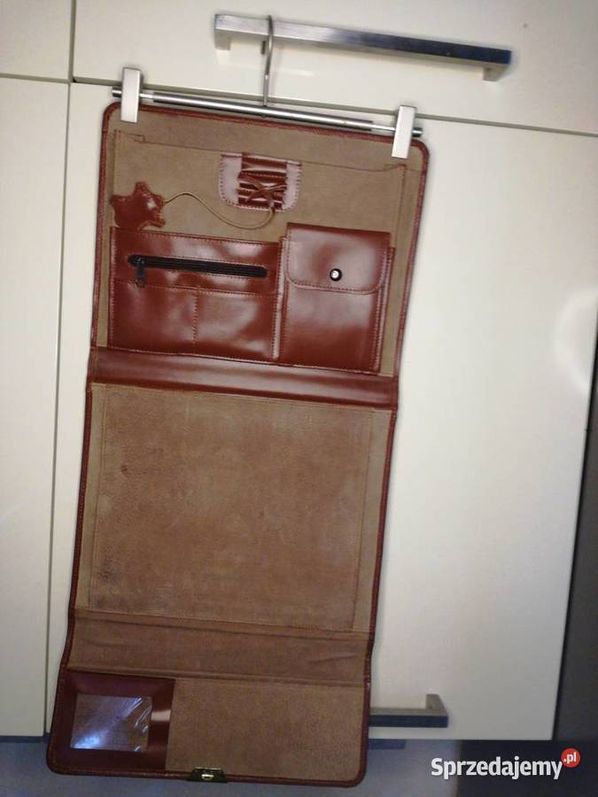 Aktówka ze skóry naturalnej w kolorze brązowym Lublin