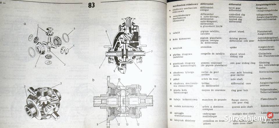 Ilustrowany słownik samochodowy 6języczny Cz Rok wydania 1987 Chełm
