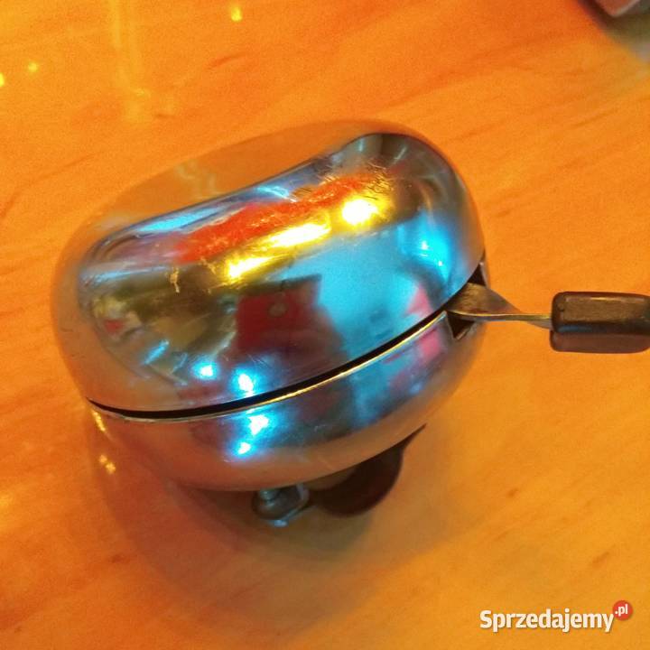 Duży dzwonek rowerowy retro vintage chromowana Świebodzice