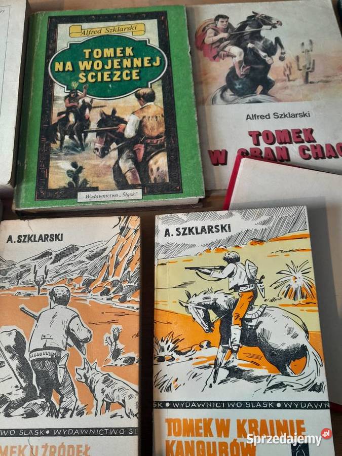 Zestaw książek 9 Alfred Szklarski Przygody Tomka Dąbrowa Górnicza sprzedam