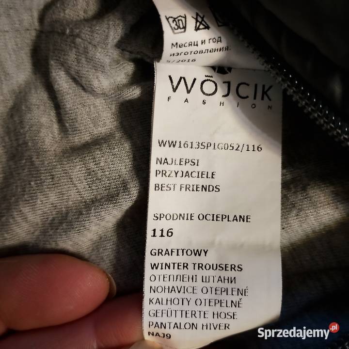 Spodnie narciarskie dziecięce WÓJCIK 116 Zaścianki