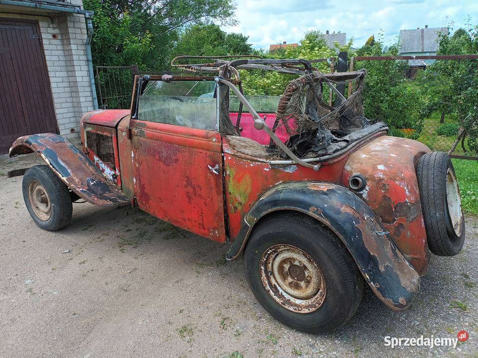 1933 Adler Trumpf 15 AV Cabrio Pozostałe sprzedam