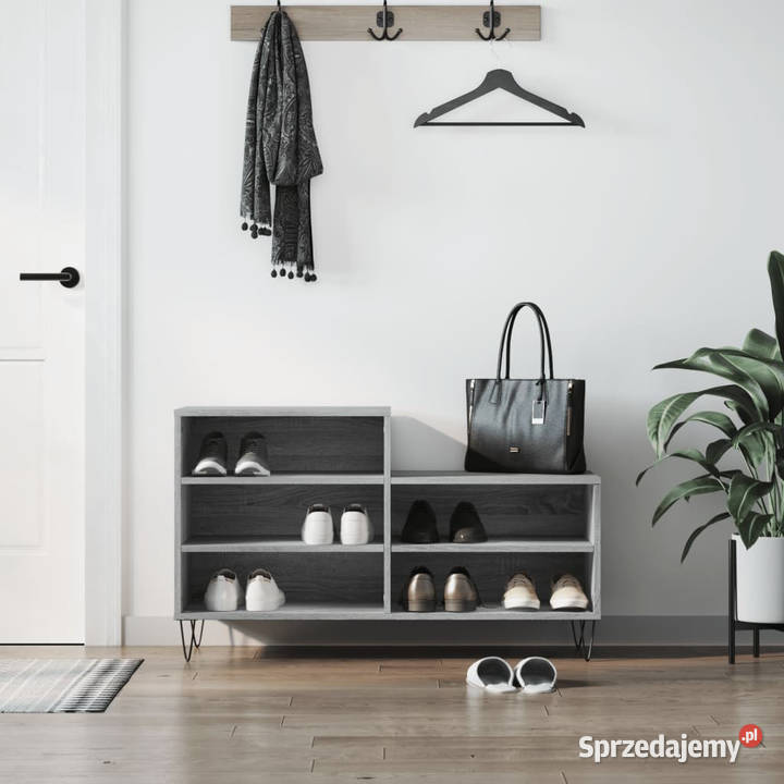 Szafka na buty szary dąb sonoma 102x36x60