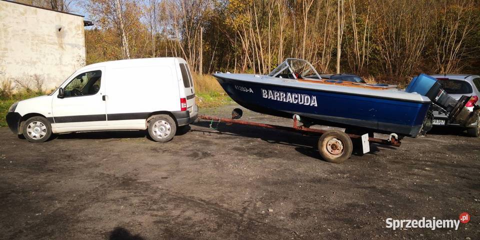 Motorówka MERLIN w zestawie silnik MERCURY 50 Łodzie i motorówki Bielawa