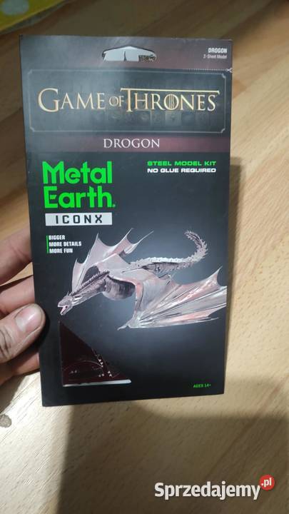 Metal Earth Gra o Tron Drogon metalowa figurka wielkopolskie Książ Wielkopolski