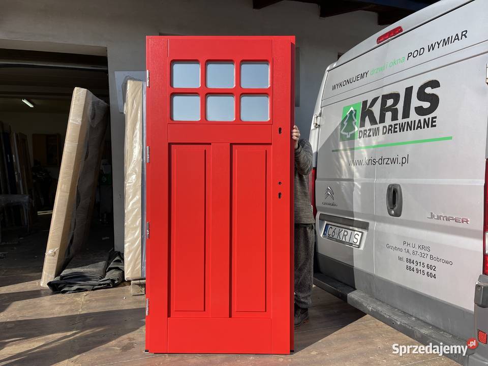 Drzwi drewniane zewnetrzne ocieplane CZYSTE Drzwi i okna Toruń