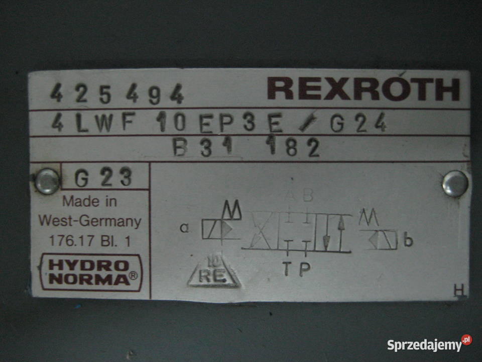 Rexroth 4LWF10EP3EG24 600 0713 391 mazowieckie Otwock sprzedam