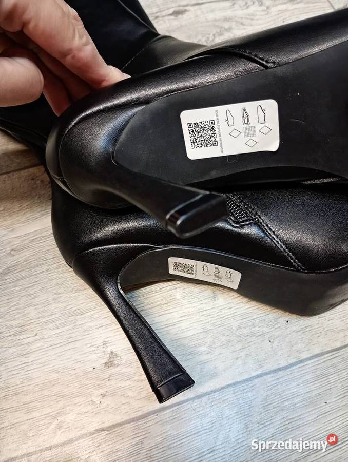 40 ASOS Design czarne Kozaki szpilki wieczorowe Asos Kraków