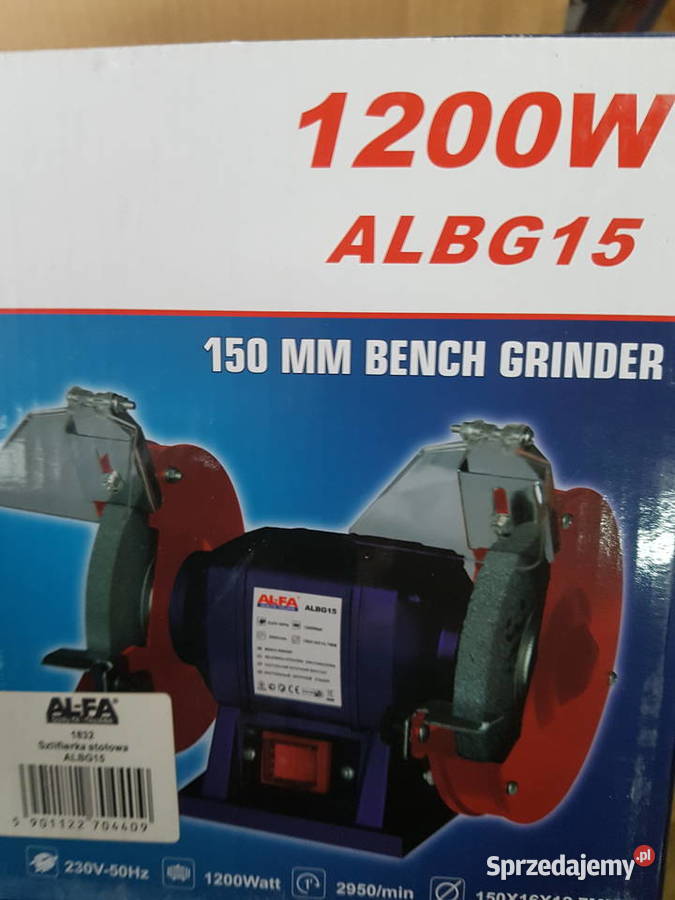 Szlifierka stołowa alfa 1200 wat 150 mm kamień Głogowa