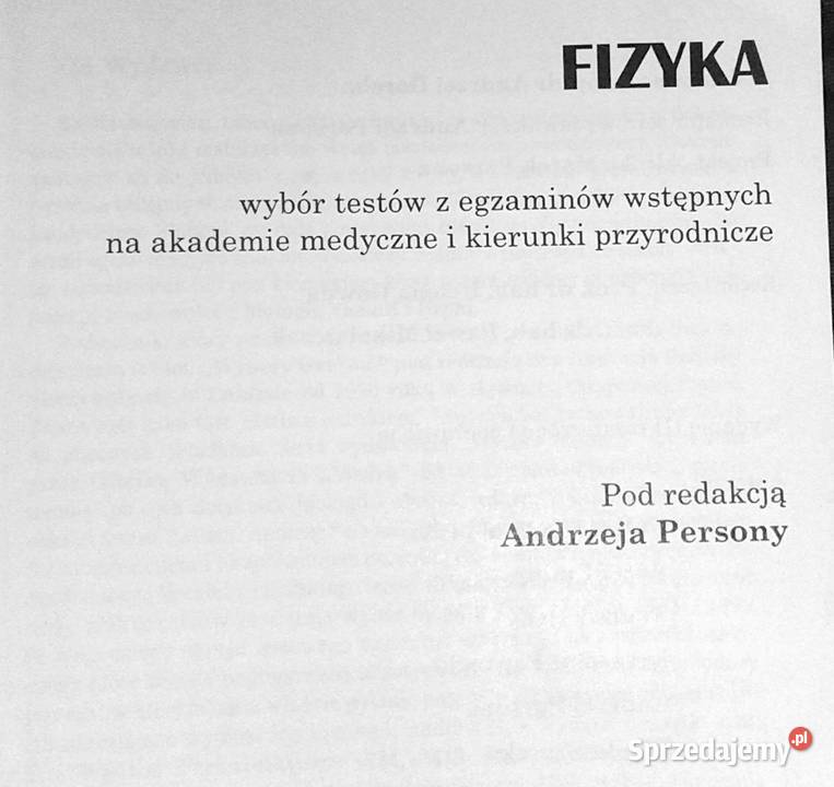 Fizyka Wybór testów z egzaminów 1973 1999 Rok wydania 2000 Chełm