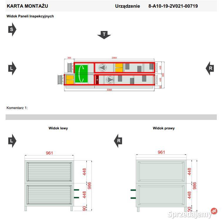 Centrala wentylacyjna VTS NW 1 VS 21 wielkopolskie Drzymałowo sprzedam