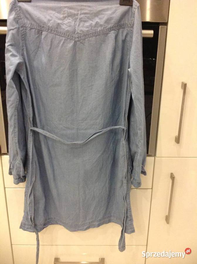 Mini Sukienka Jeans Koszulows Damska HM 38 Spódnice i sukienki