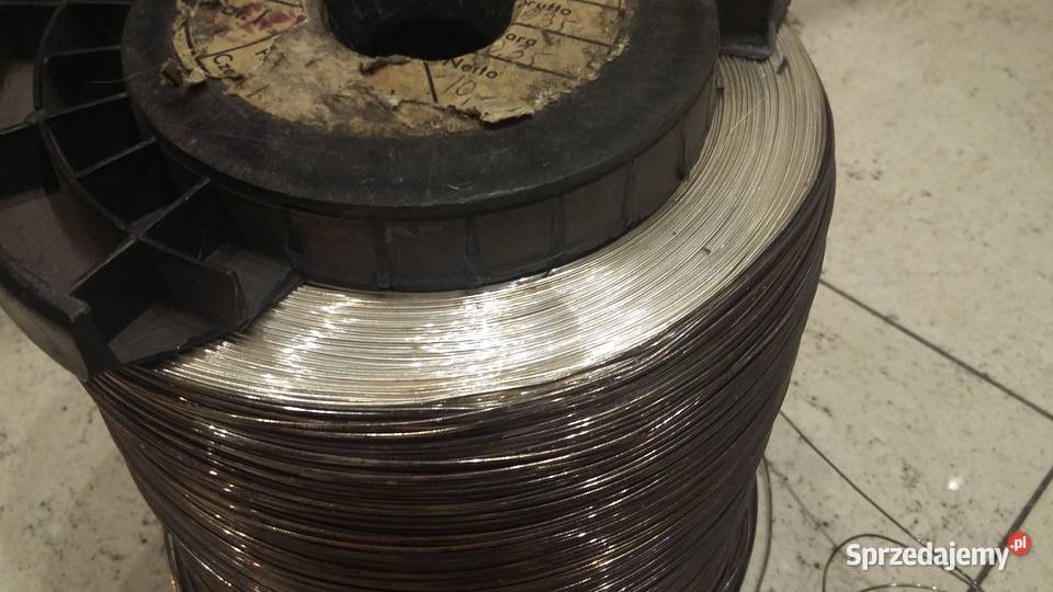 Drut Miedziany Srebrzony Srebrzanka fi 08 mm 50m