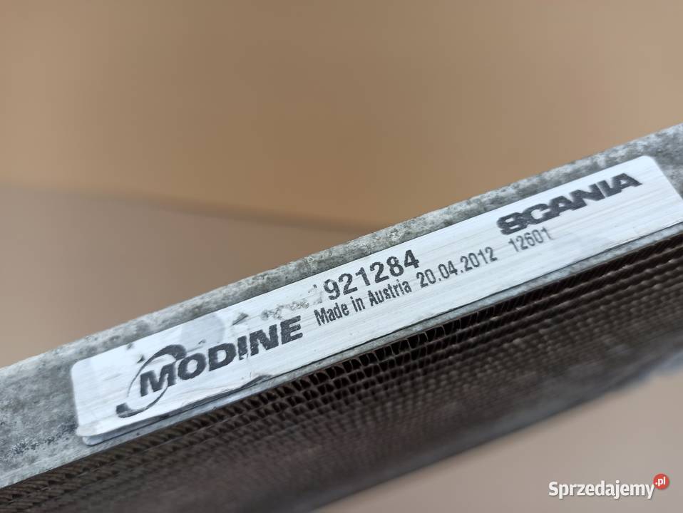 SCANIA CHŁODNICA KLIMATYZACJI SKRAPLACZ 1921284 ciężarowe Bieleń