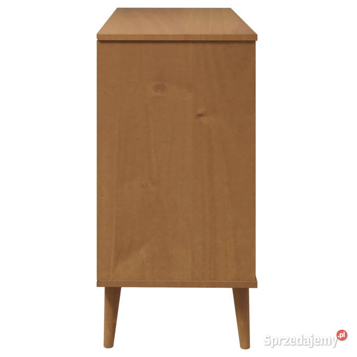 Komoda MOLDE brązowa 113x40x80 lite drewno Komody Warszawa