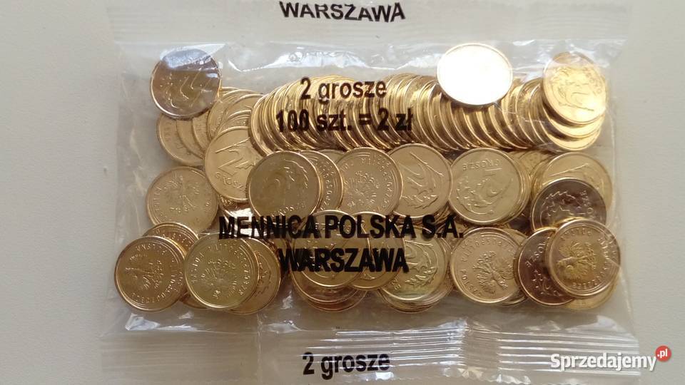 Moneta 2 gr 2021 r Woreczek menniczy 100 Mosina