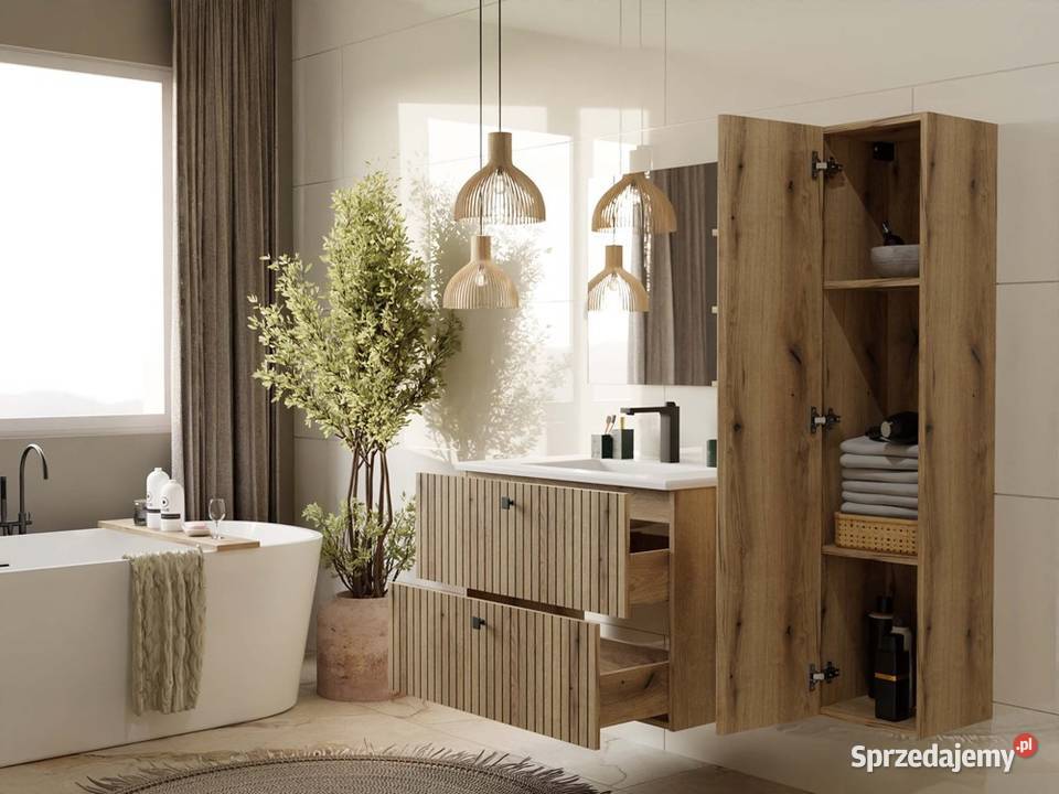 Szafka pod umywalkę TIGO 80 2S Dąb Evoque