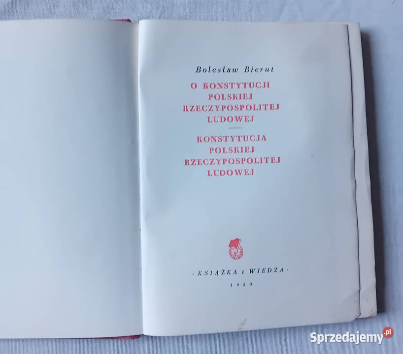 Bolesław Bierut O Konstytucji Polskiej Koźminek