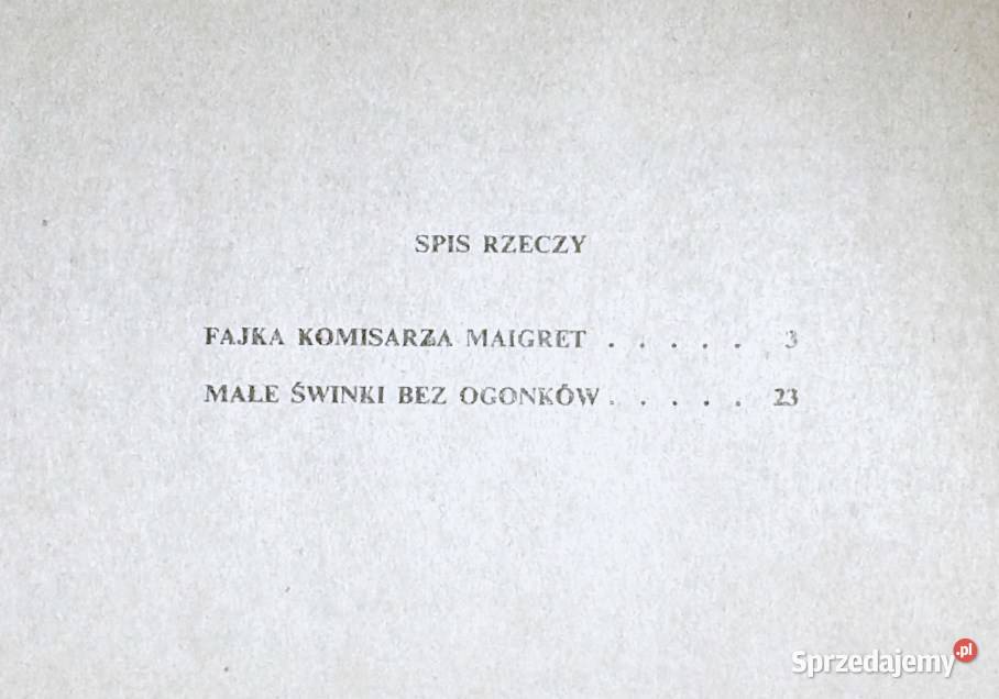 Fajka komisarza Maigret 1 Georges Simenon Chełm sprzedam