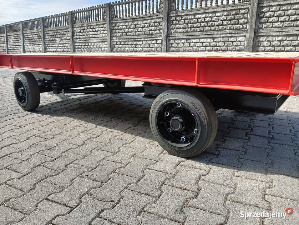 Przyczepa zakładowa wewnątrzzakłada platforma pełny VAT Poznań