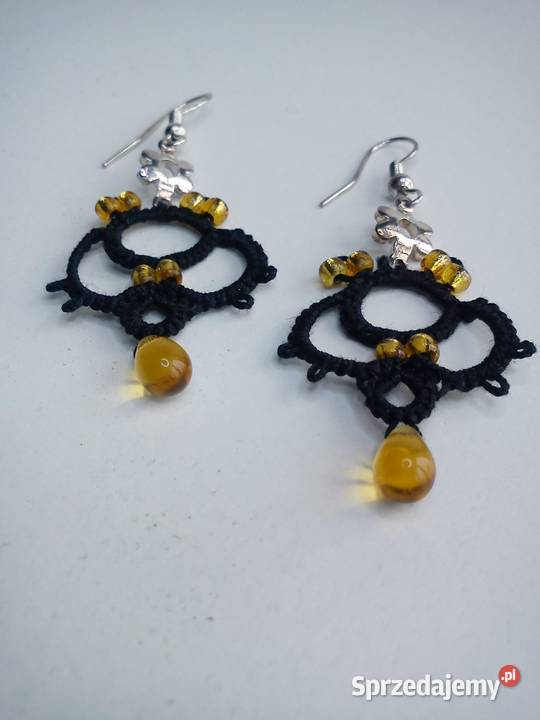 Kolczyki frywolitkowe małopolskie