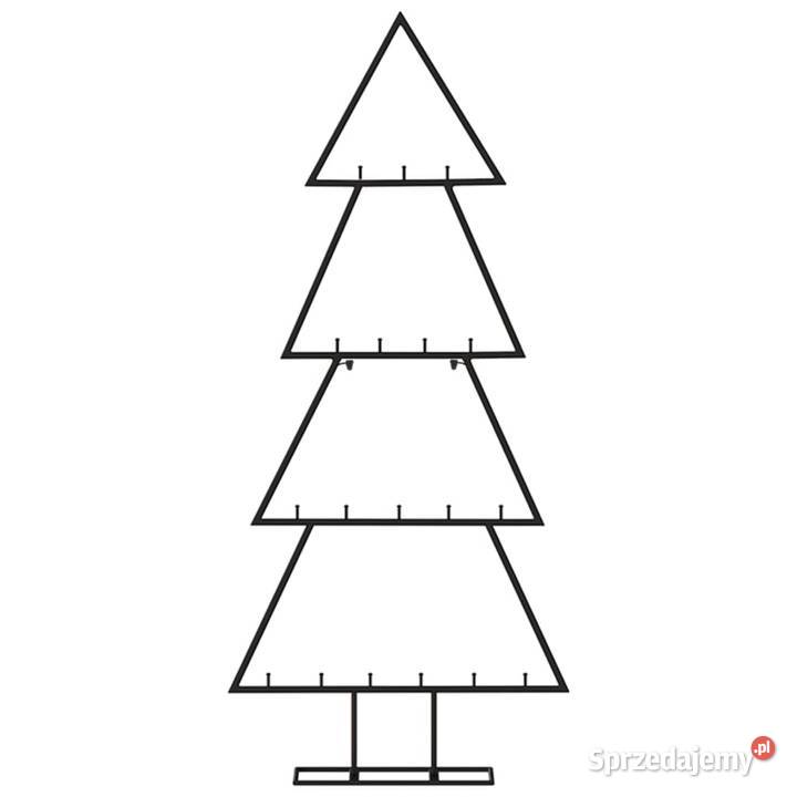 vidaXL Metalowa choinka świąteczna do dekoracji