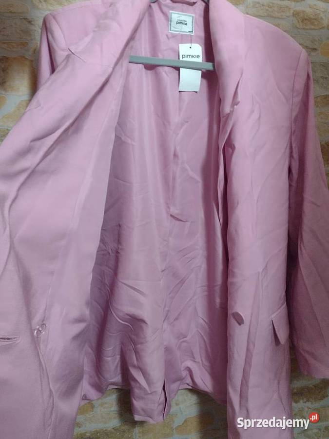 42XL Ekskluzywna różowa marynarka oversize z Kraków