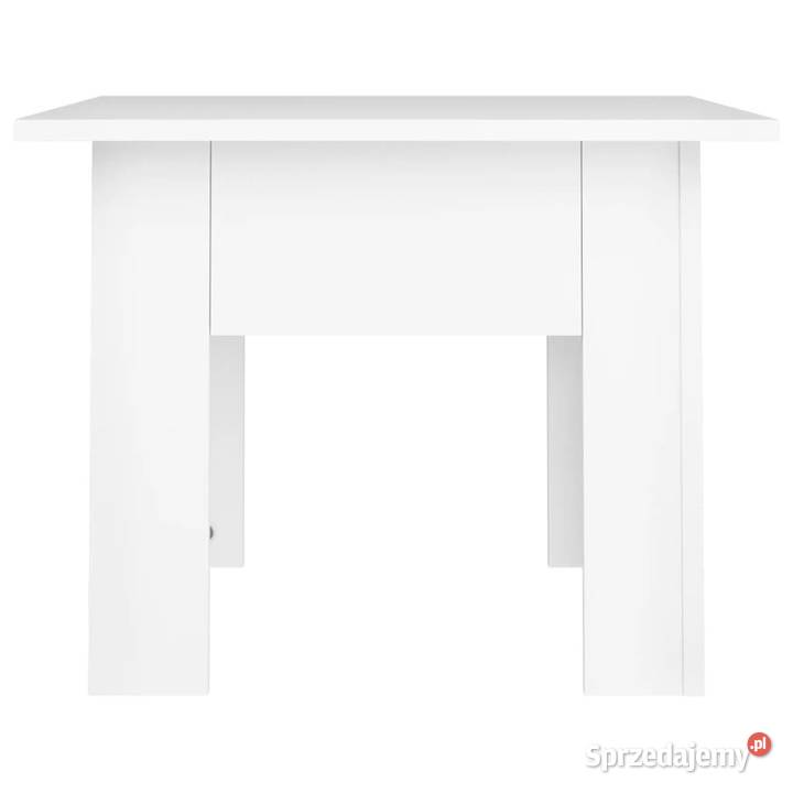 Stolik kawowy biały 55x55x42 materiał Warszawa