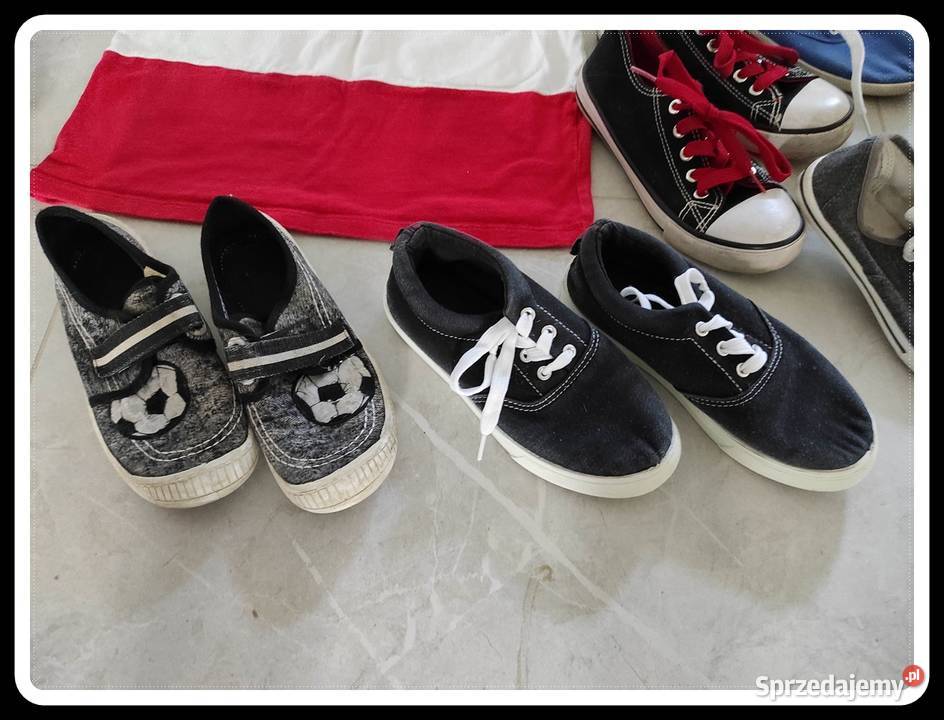 Zestaw ubrań chłopięcych rozmiar 128 buty