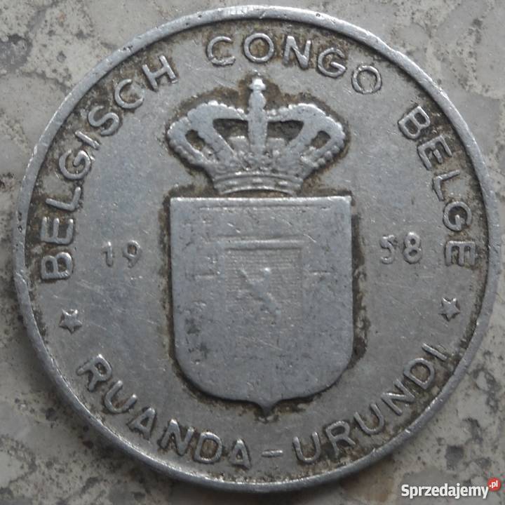 CONGO BELGIJSKIE1 FRANK1958 r Legionowo