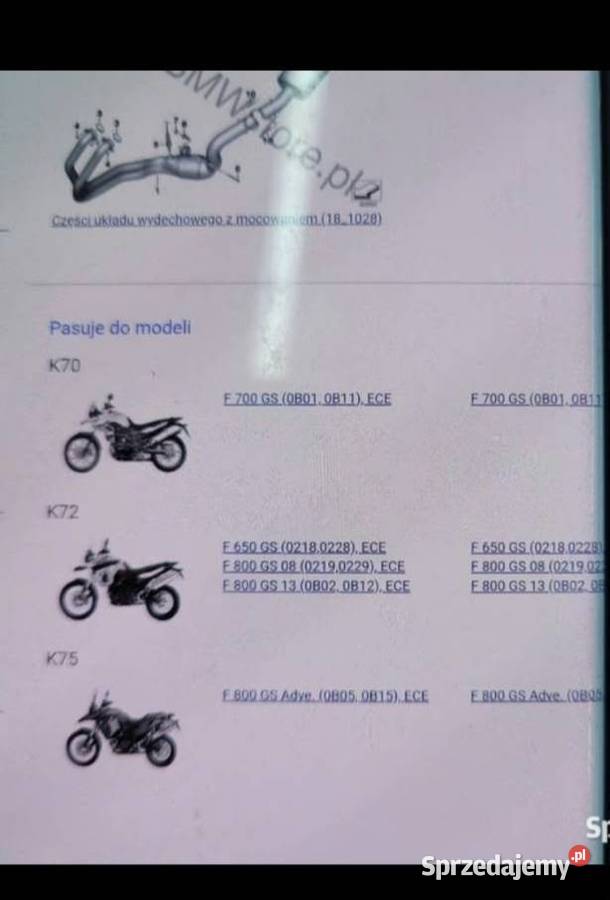BMW F 800 GS ADV F 650 F 700 F800 OEM TŁUMIK Nowy Tomyśl