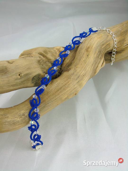 Bransoletka koronkowa Wiśniowa