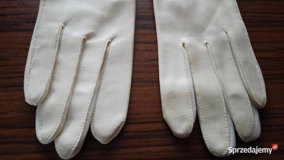 Długie rękawiczki z delikatnej skórki Nakło nad Notecią
