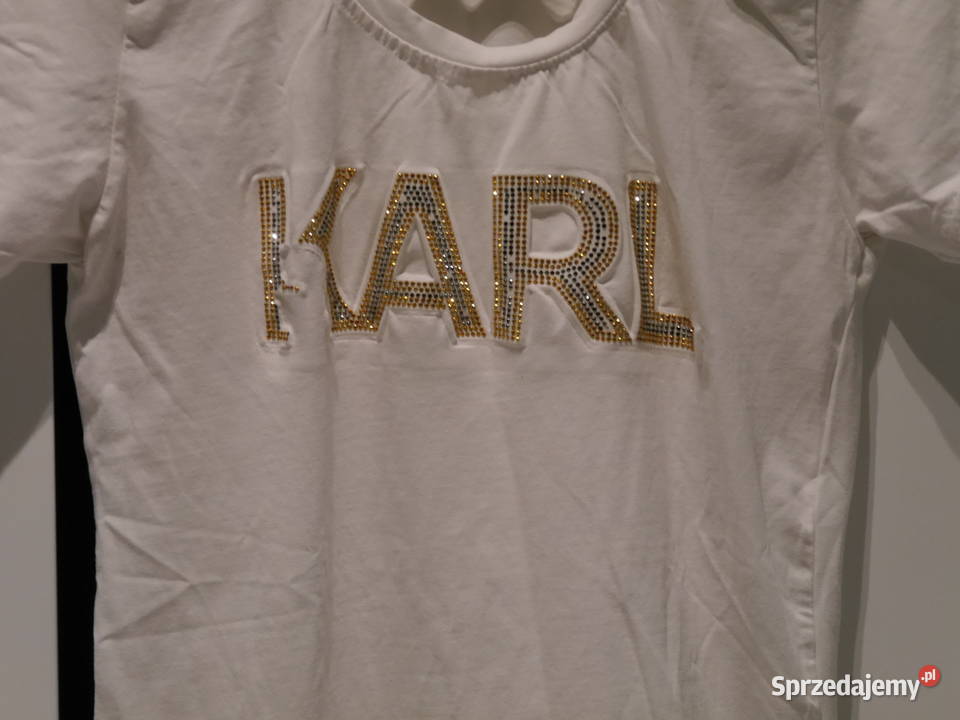 Karl Lagerfeld śliczna bluzeczka cyrkonie 36 S krótki Wrocław sprzedam
