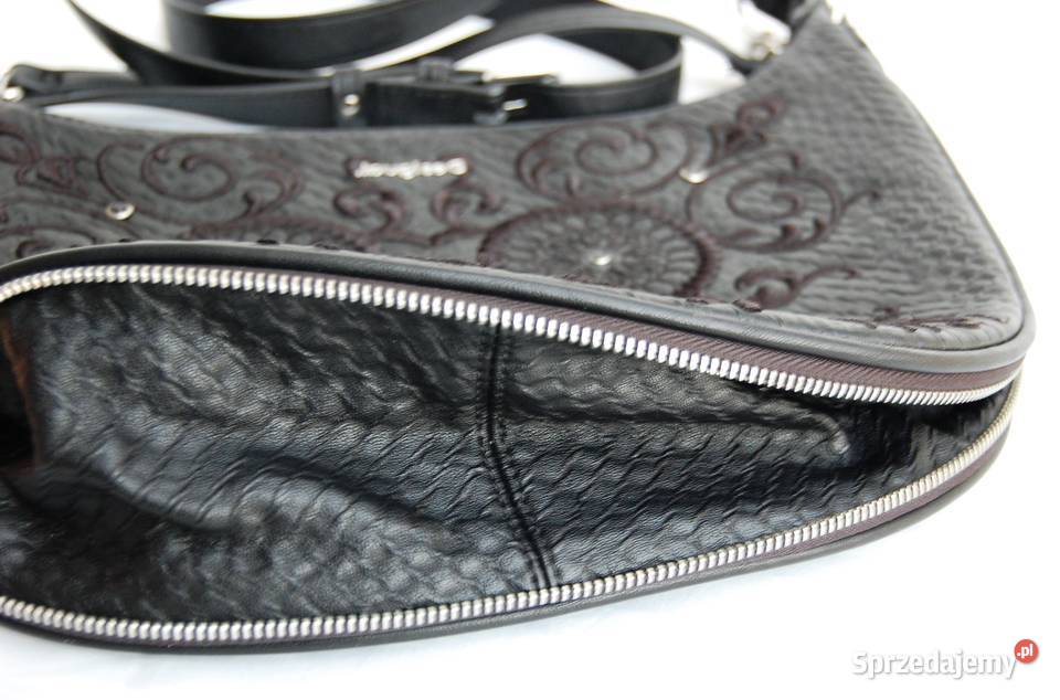 Desigual Majestic Siberia czarna haftowana Torby i torebki Lublin